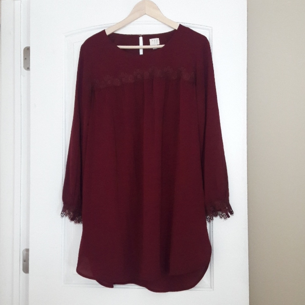 Burgundy Target dress